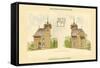 Country Home Near Stuttgart, Germany-null-Framed Stretched Canvas