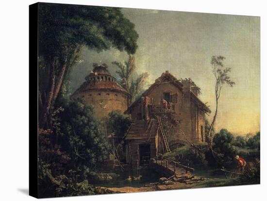 Country Home-Francois Boucher-Stretched Canvas