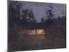 Country House at the Twilight, 1890S-Isaak Ilyich Levitan-Mounted Giclee Print