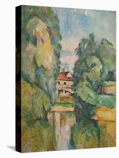 'Country House by a River', c1890-Paul Cezanne-Stretched Canvas