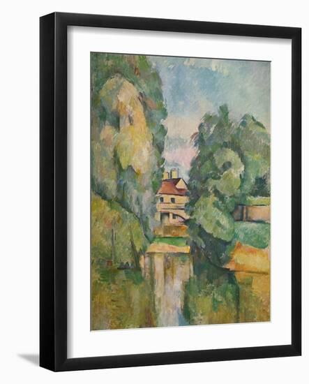 'Country House by a River', c1890-Paul Cezanne-Framed Giclee Print