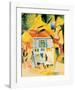 Country House Court-Auguste Macke-Framed Art Print