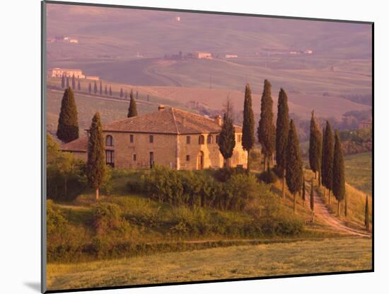 Country House, Il Belvedere, San Quirico D'Orcia, Val D'Orcia, Siena Province, Tuscany, Italy-Pitamitz Sergio-Mounted Photographic Print