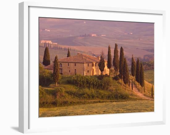 Country House, Il Belvedere, San Quirico D'Orcia, Val D'Orcia, Siena Province, Tuscany, Italy-Pitamitz Sergio-Framed Photographic Print