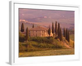 Country House, Il Belvedere, San Quirico D'Orcia, Val D'Orcia, Siena Province, Tuscany, Italy-Pitamitz Sergio-Framed Photographic Print