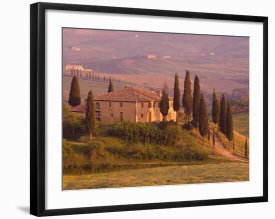 Country House, Il Belvedere, San Quirico D'Orcia, Val D'Orcia, Siena Province, Tuscany, Italy-Pitamitz Sergio-Framed Photographic Print