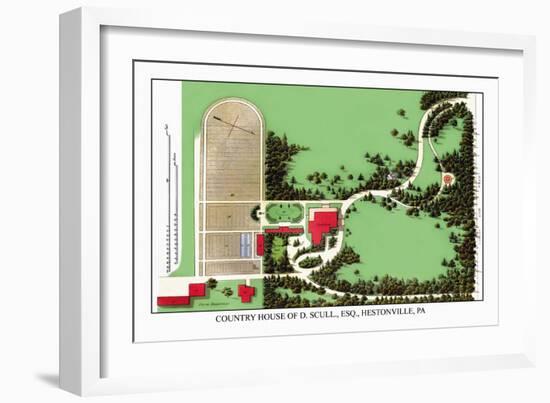 Country House of D. Scull, Esq., Hestonville, Pa-J. Weidermann-Framed Premium Giclee Print