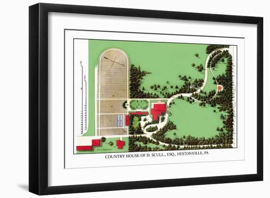 Country House of D. Scull, Esq., Hestonville, Pa-J. Weidermann-Framed Art Print