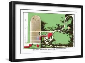 Country House of D. Scull, Esq., Hestonville, Pa-J. Weidermann-Framed Art Print