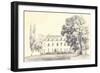 Country House Sketch-Wild Apple Portfolio-Framed Art Print