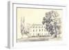 Country House Sketch-Wild Apple Portfolio-Framed Art Print