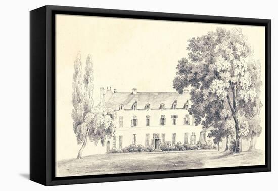 Country House Sketch-Wild Apple Portfolio-Framed Stretched Canvas