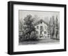 Country House with Garden, Circa 1860, France-null-Framed Giclee Print