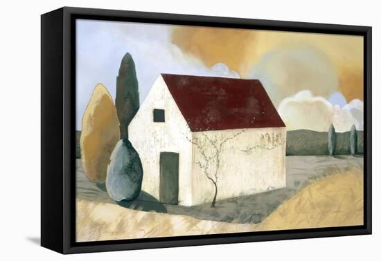 Country House-Mary Calkins-Framed Stretched Canvas