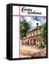 "Country Inn," Country Gentleman Cover, September 1, 1939-G. Kay-Framed Stretched Canvas