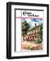 "Country Inn," Country Gentleman Cover, September 1, 1939-G. Kay-Framed Giclee Print