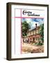 "Country Inn," Country Gentleman Cover, September 1, 1939-G. Kay-Framed Giclee Print