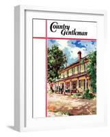 "Country Inn," Country Gentleman Cover, September 1, 1939-G. Kay-Framed Giclee Print