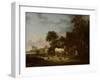 Country Inn with a Horse at the Trough-Isaac Van Ostade-Framed Art Print