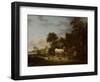 Country Inn with a Horse at the Trough-Isaac Van Ostade-Framed Art Print