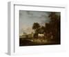 Country Inn with a Horse at the Trough-Isaac Van Ostade-Framed Art Print