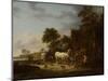 Country Inn with a Horse at the Trough-Isaac Van Ostade-Mounted Art Print