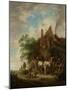 Country Inn with Horse and Wagon-Isaac Van Ostade-Mounted Art Print