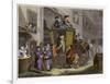 Country Inn Yard-William Hogarth-Framed Art Print