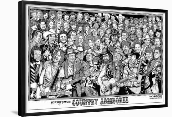 Country Jamboree - Howard Teman-null-Framed Poster