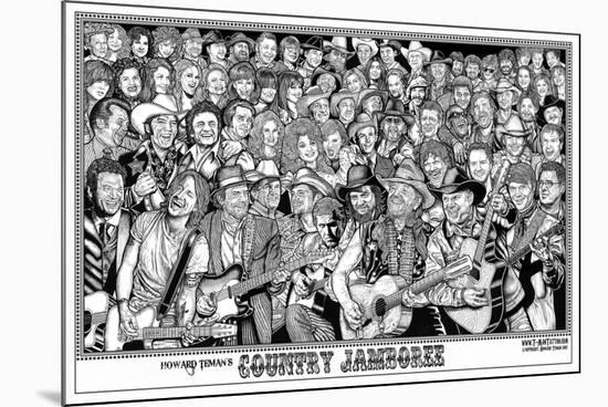 Country Jamboree - Howard Teman-null-Mounted Poster