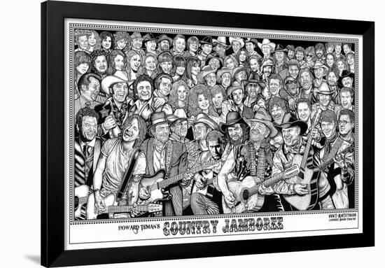 Country Jamboree - Howard Teman-null-Framed Poster