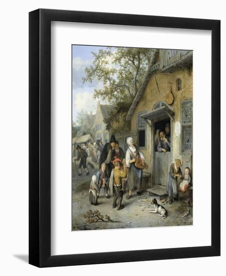 Country Kermis, 1680-1704-Cornelis Dusart-Framed Art Print