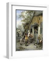 Country Kermis, 1680-1704-Cornelis Dusart-Framed Art Print