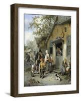 Country Kermis, 1680-1704-Cornelis Dusart-Framed Art Print