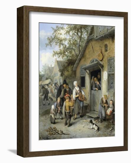 Country Kermis, 1680-1704-Cornelis Dusart-Framed Art Print