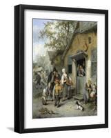 Country Kermis, 1680-1704-Cornelis Dusart-Framed Art Print