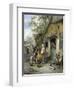 Country Kermis (Oil on Panel)-Cornelis Dusart-Framed Giclee Print