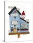 Country Kitchen Birdhouse-Debbie McMaster-Stretched Canvas