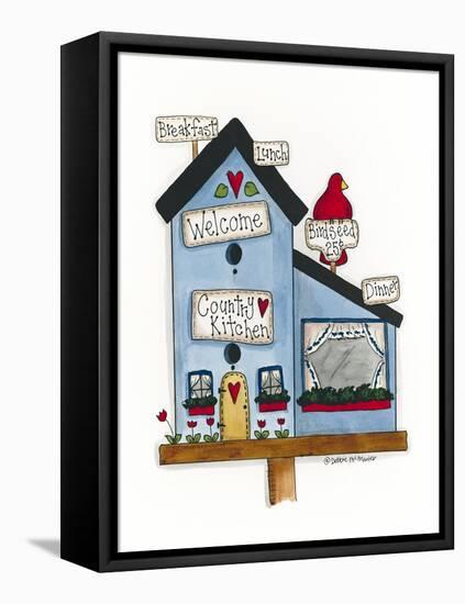 Country Kitchen Birdhouse-Debbie McMaster-Framed Stretched Canvas