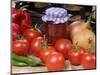 Country Kitchen Scene with Chutney Ingredients and Traditional Kitchen Scales, UK-Gary Smith-Mounted Photographic Print