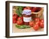 Country Kitchen Scene with Home Made Chutney and Ingredients - Tomatoes and Peppers, UK-Gary Smith-Framed Photographic Print