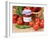 Country Kitchen Scene with Home Made Chutney and Ingredients - Tomatoes and Peppers, UK-Gary Smith-Framed Photographic Print