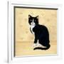 Country Kitty I-David Cater Brown-Framed Art Print