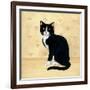 Country Kitty I-David Cater Brown-Framed Art Print