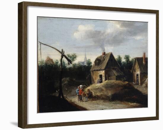 Country Landscape, 17th Century-David Teniers the Younger-Framed Giclee Print