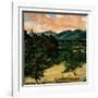 "Country Landscape,"August 1, 1946-Luigi Lucioni-Framed Giclee Print