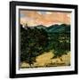 "Country Landscape,"August 1, 1946-Luigi Lucioni-Framed Giclee Print