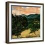 "Country Landscape,"August 1, 1946-Luigi Lucioni-Framed Giclee Print