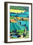 Country Lane Summer II-Paul Powis-Framed Giclee Print