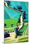 Country Lane Summer-Paul Powis-Mounted Giclee Print